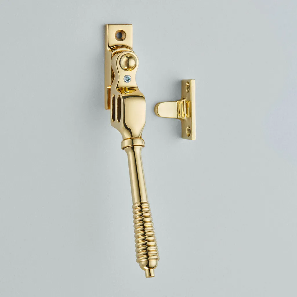 Lockable Double Night Vent Fastener - Inc. Key - Reeded - 6438L