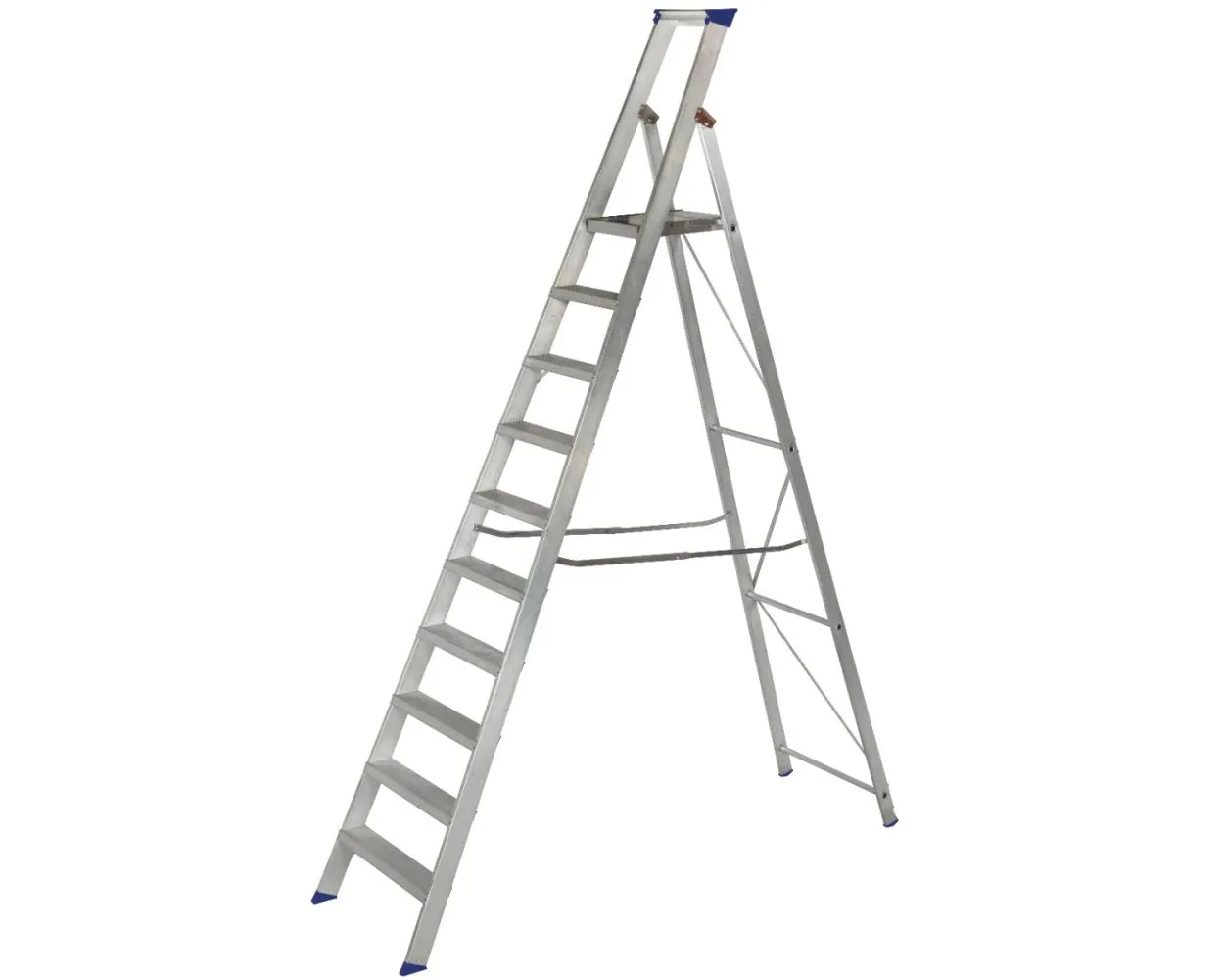 Werner MasterTrade™ Platform Step Ladder, 10 tread