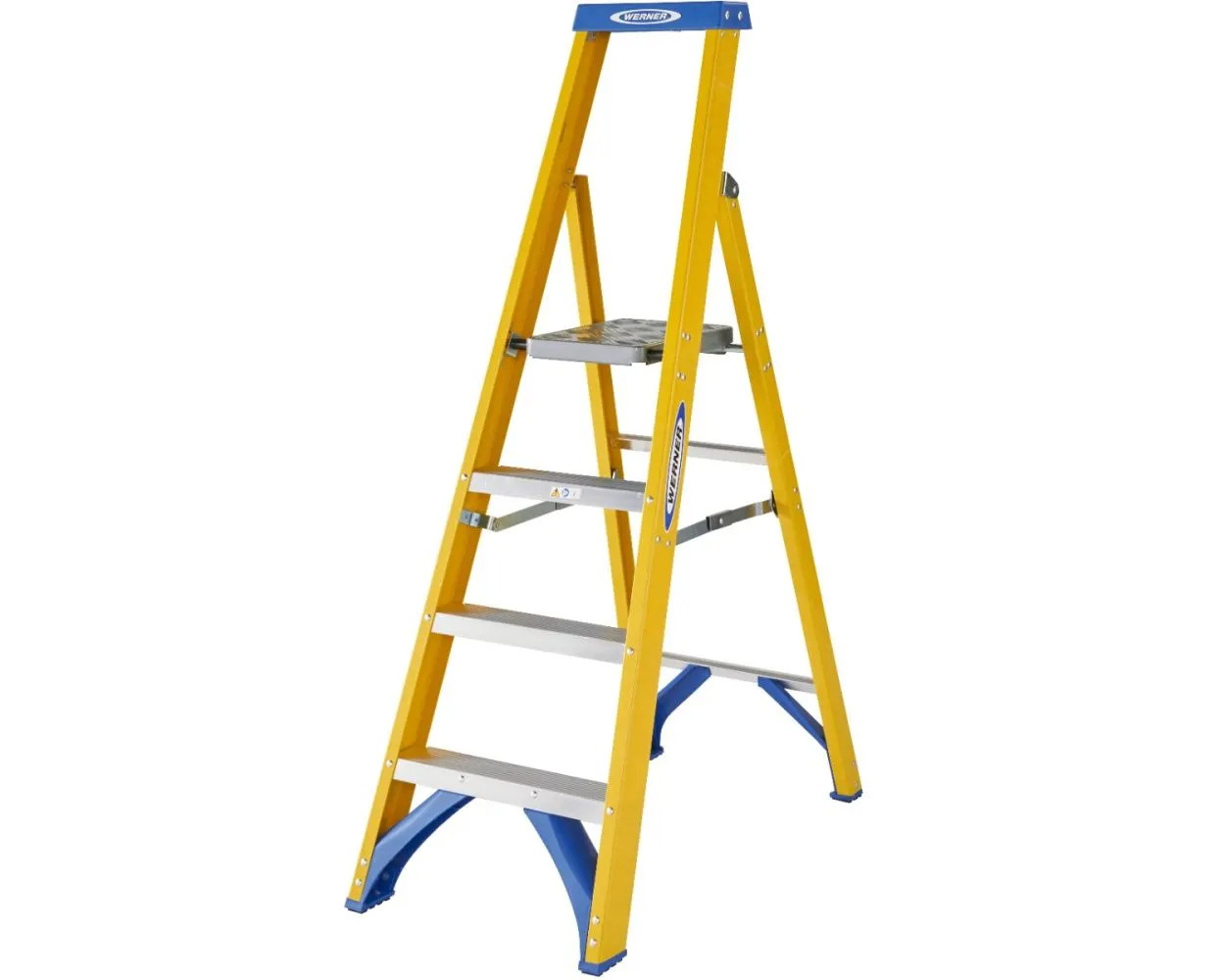 Werner 717 Series Fibreglass Platform Step Ladders 4 treads