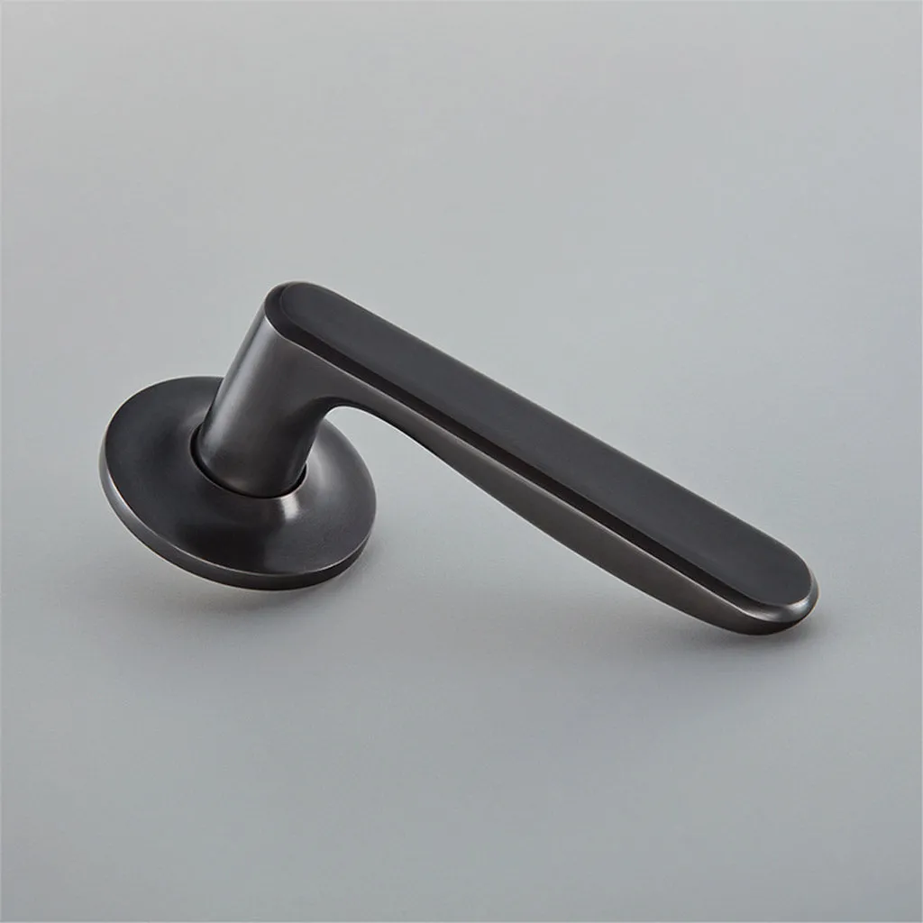 Velo Door Handle on Plain Covered Rose - 7240COV57A