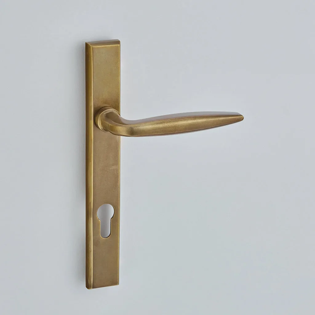 Maine Multipoint Door Handle on Pillow Backplate - 7292E