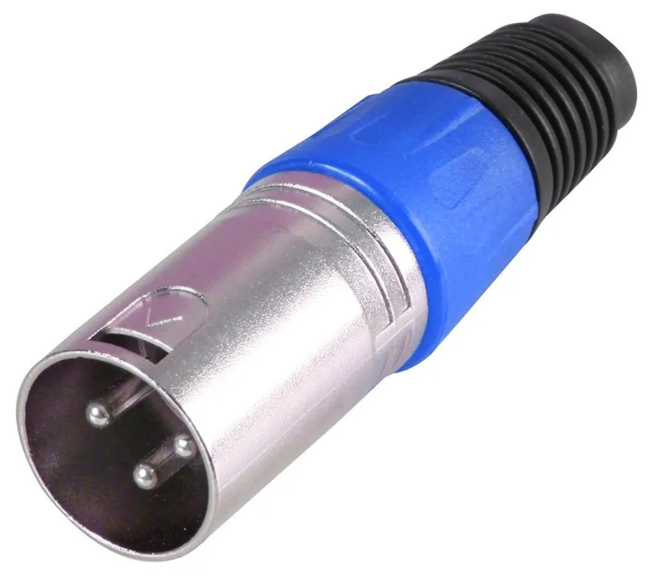Pro-Signal PSG08705 3-Pole XLR Plug, Blue