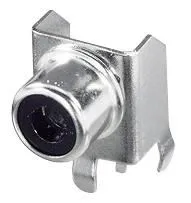 REAN Right-Angled Phono Socket, PCB Mount, Nickel-Plated