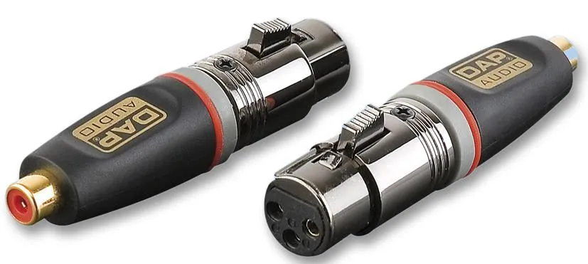 XCALIBER XLR Female to RCA Female Adaptor, Gold-Plated