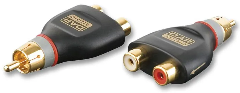XCALIBER RCA Male to 2x RCA Male Gold-Plated Audio Adaptor