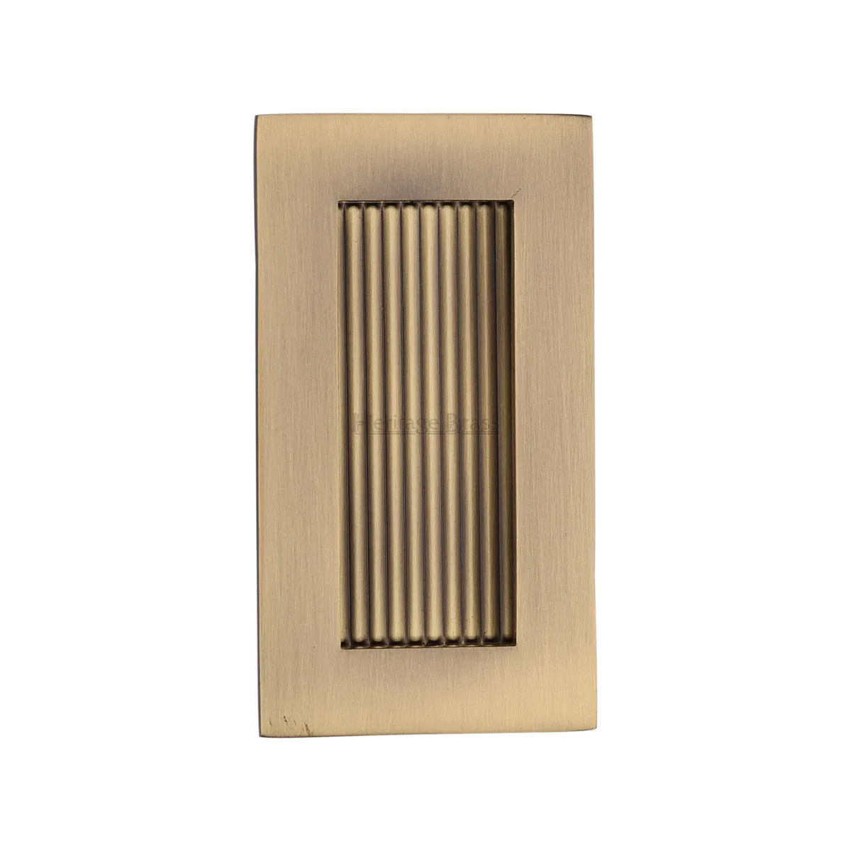 Reeded Rectangular Flush Pull