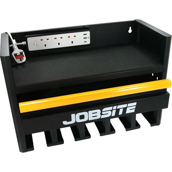 CT6006 - 22 Inch Wall Mounted Power Tool Storage Rack and Charging Station