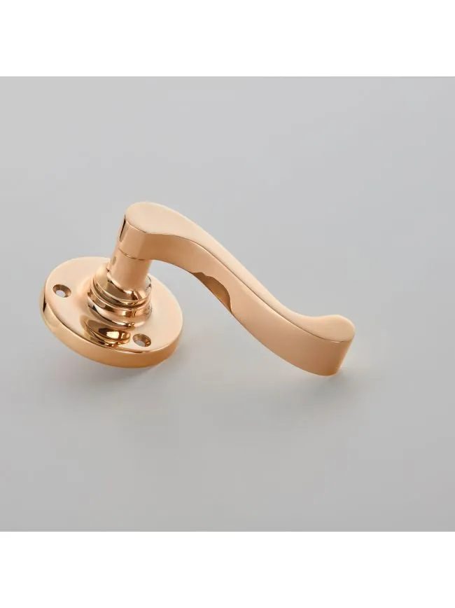 Lichfield Lever  -  Round Rose  -  Face Fix - 1902