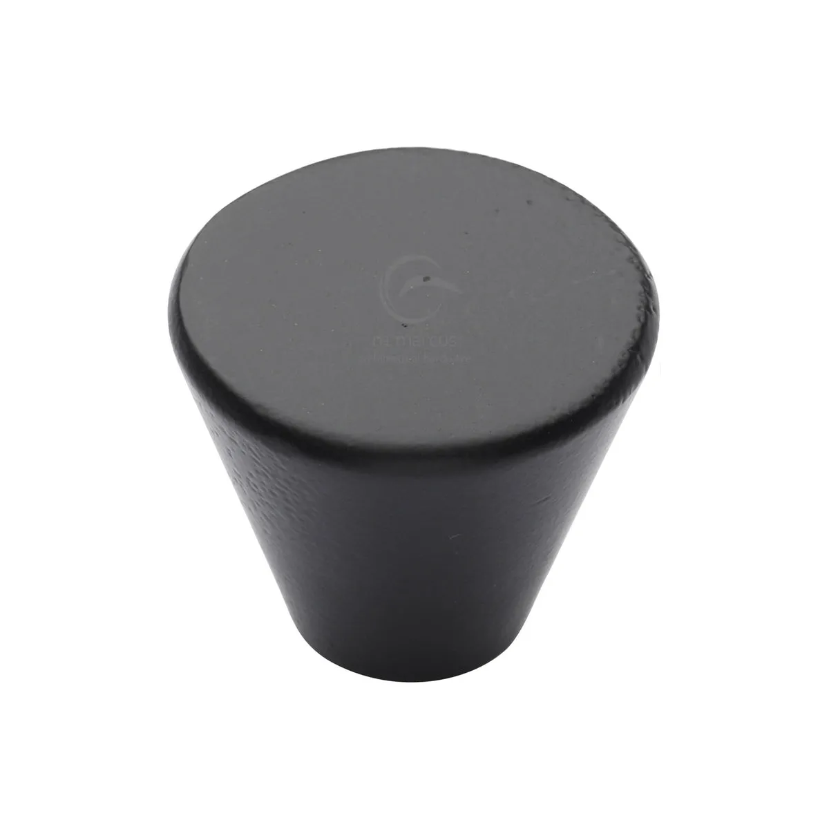 Matt Black Iron Round Cone Cabinet Knob
