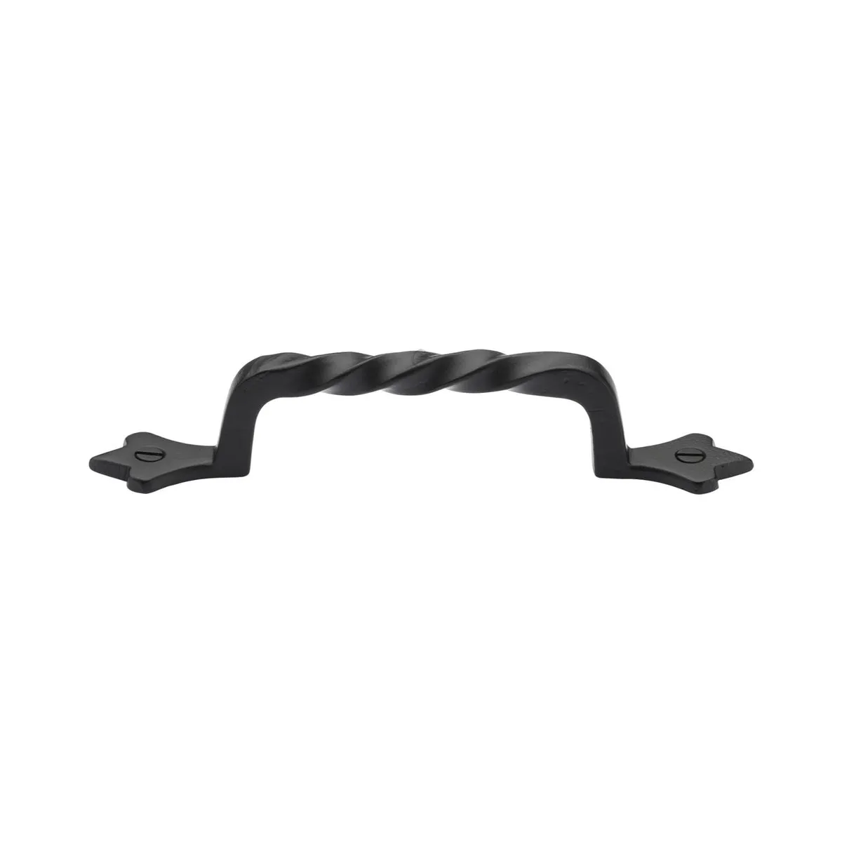 Matt Black Iron Twist Cabinet Pull Handle