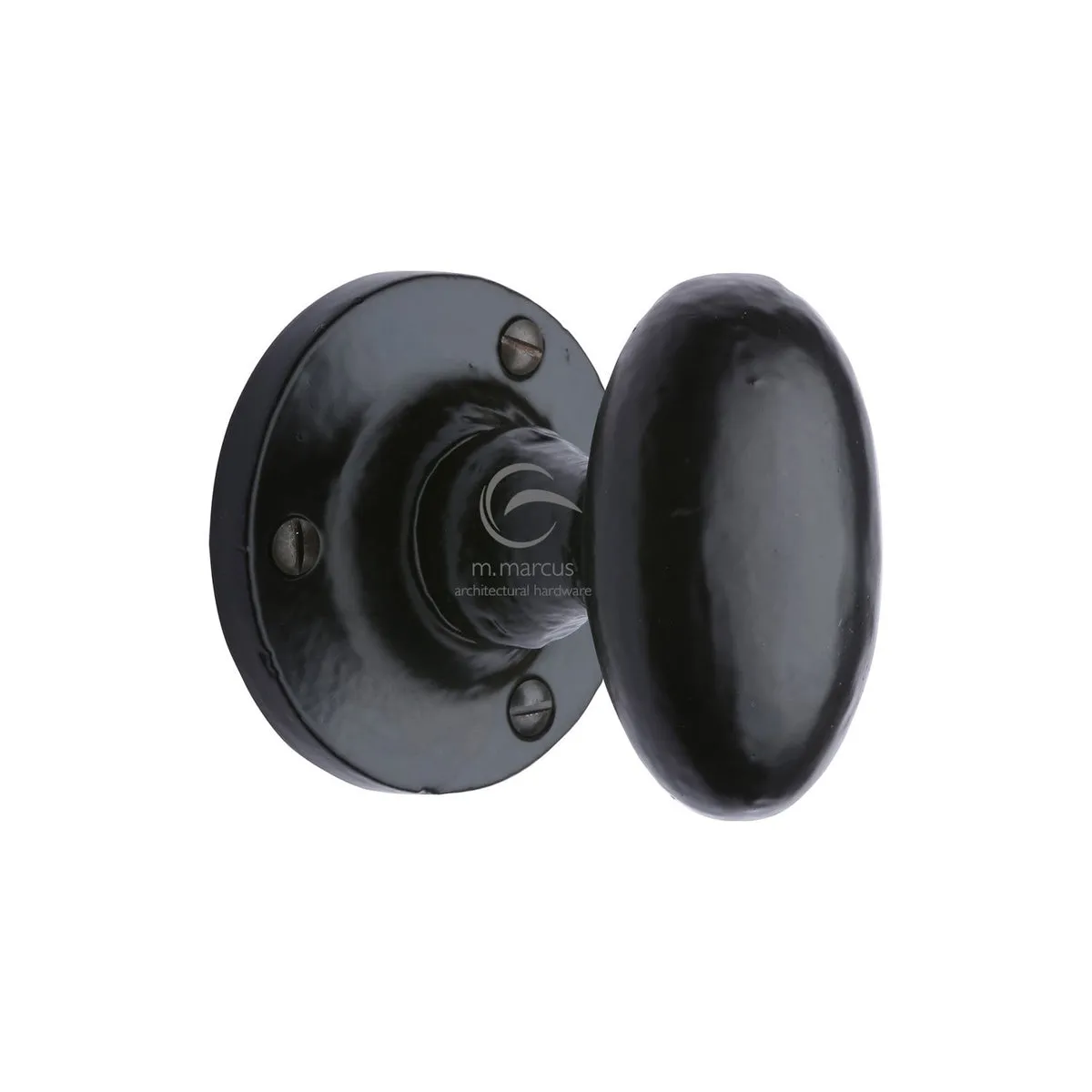 Knowle Door Knob  Black Iron