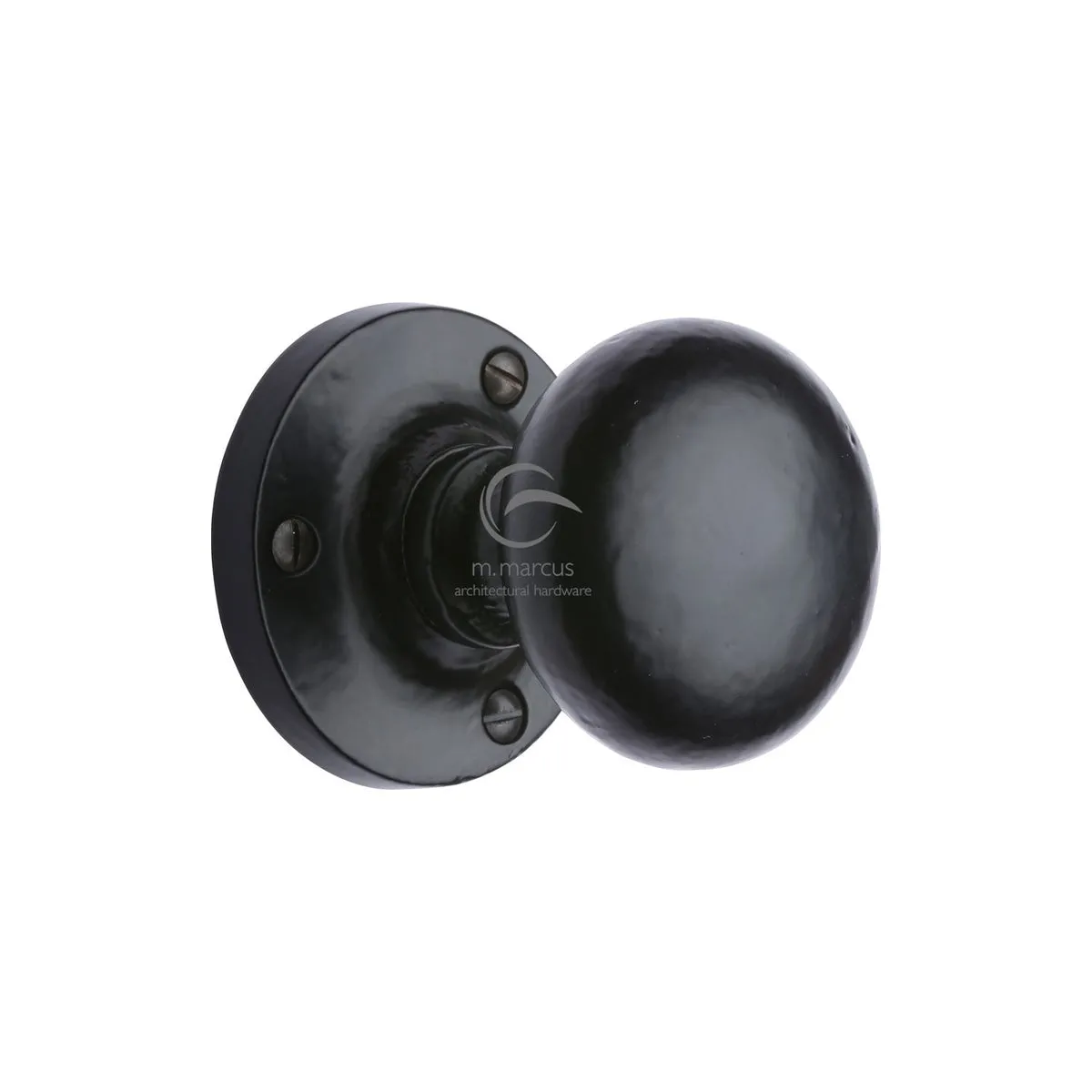 Alveley Door Knob  Black Iron
