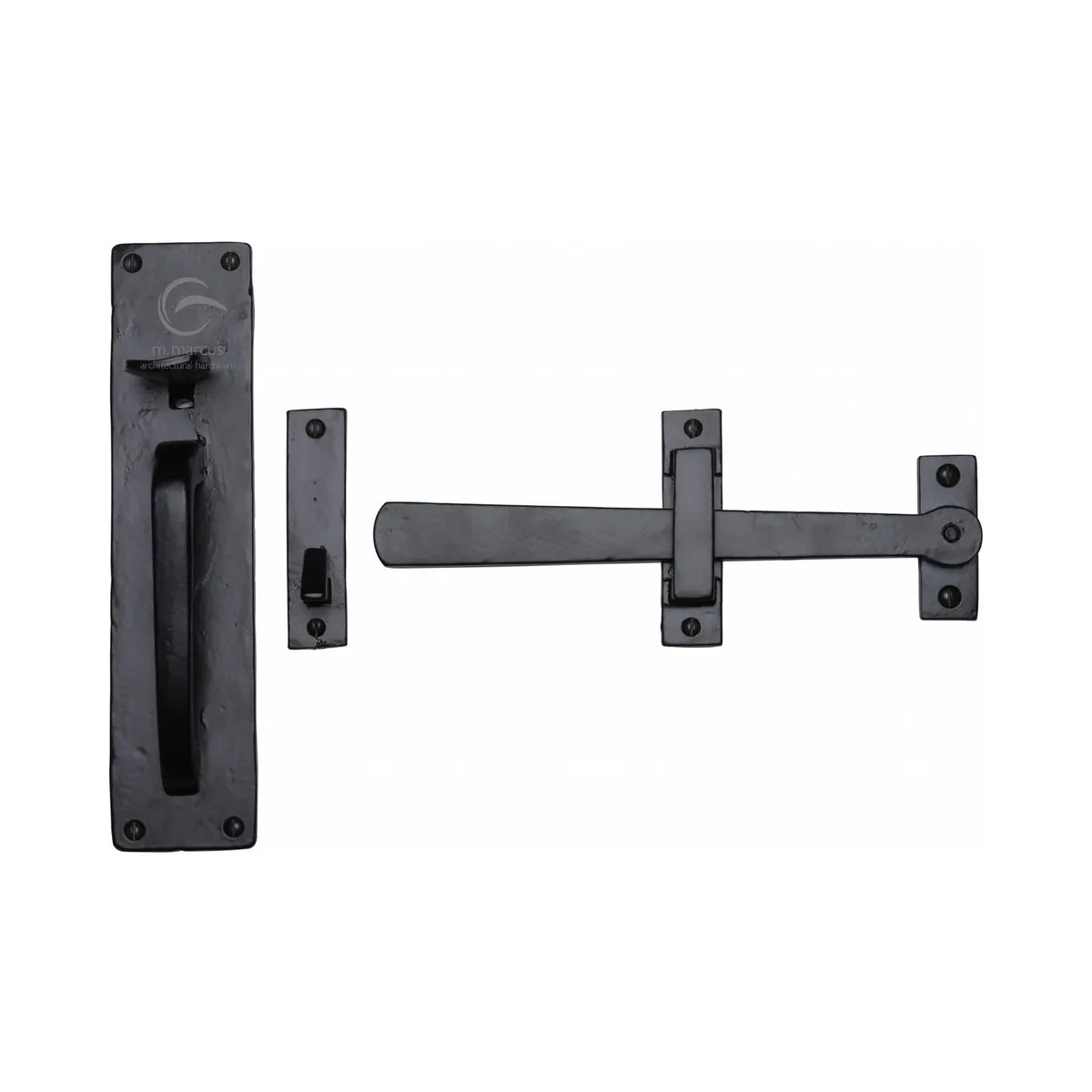 Black Iron Straight Gate Latch