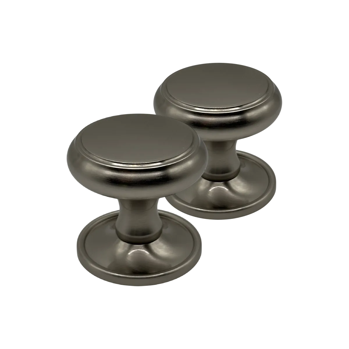 Beau Hardware Mortice Door Knobs - Satin Nickel Elegance