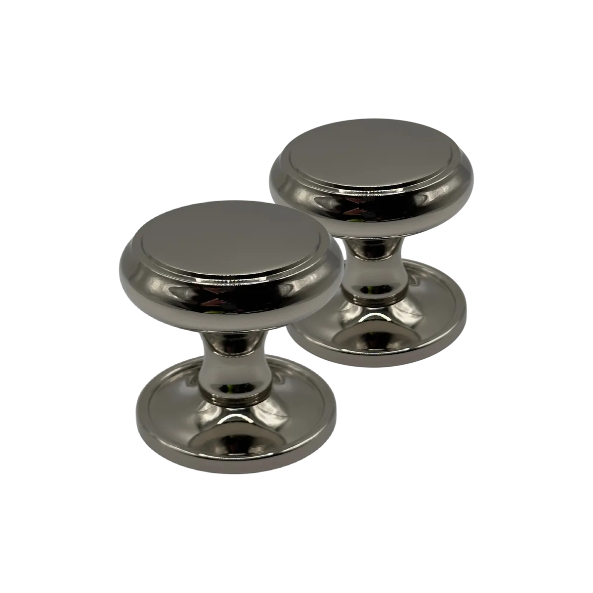 Beau Hardware Mortice Door Knobs - Polished Nickel Elegance