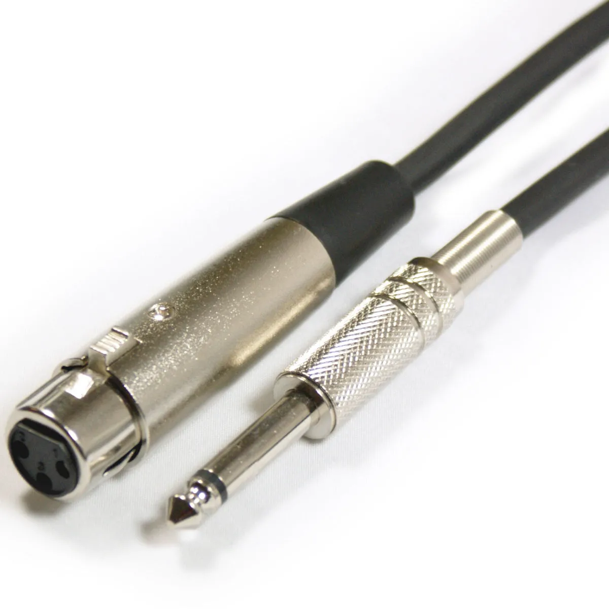 1m 6.35mm Ã‚Â¼" Mono Jack Plug to XLR Female Cable 3 Pin Audio Microphone Lead