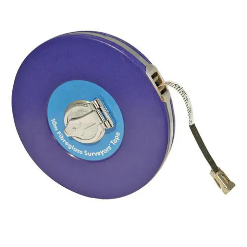 30m 100 Foot Long Fibreglass Tape Measure Surveyors Builders Metric Imperial