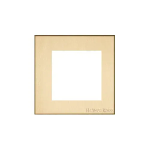 Windsor Range-Satin Brass-2 Module Euro Plate