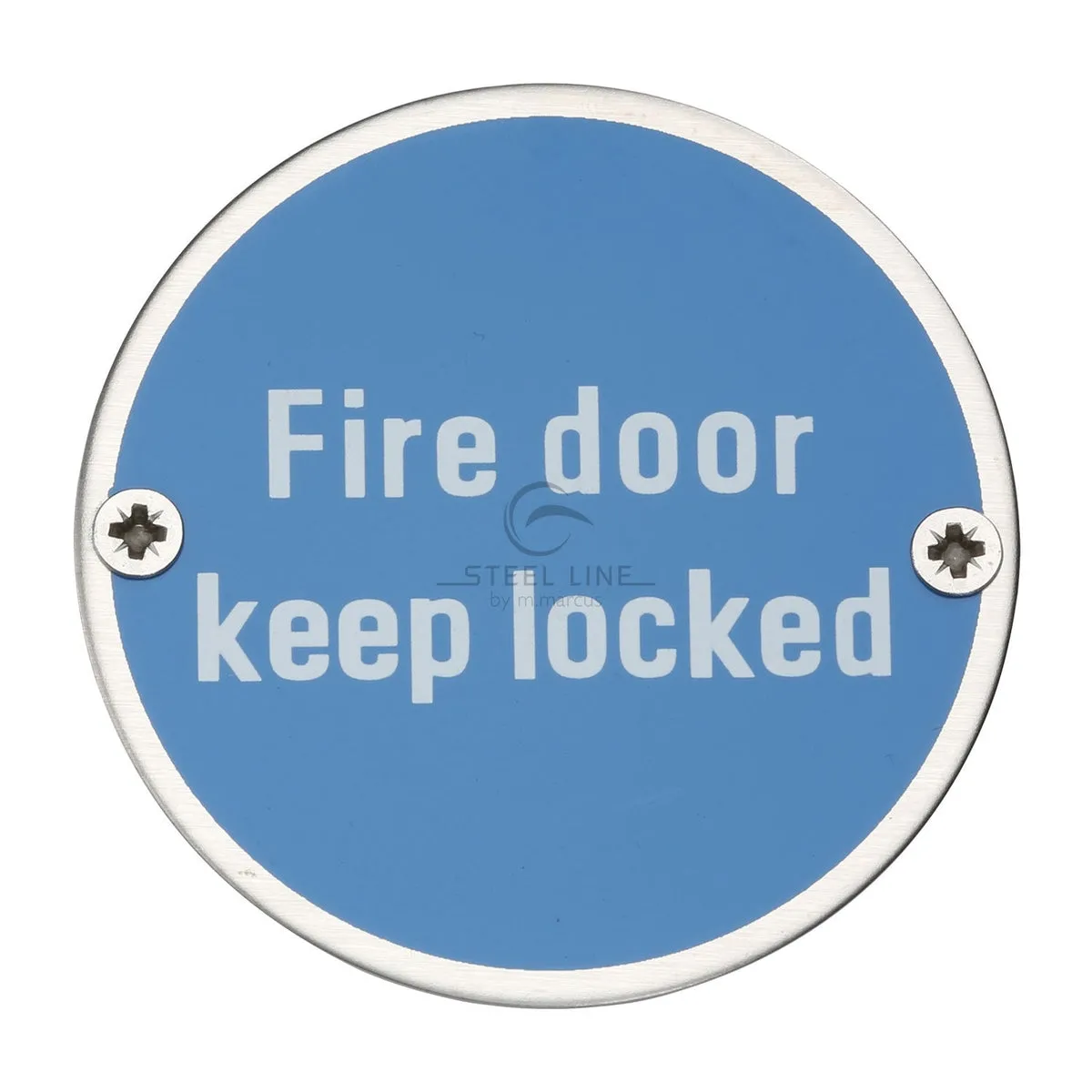 Fire Door Keep Locked Engraving