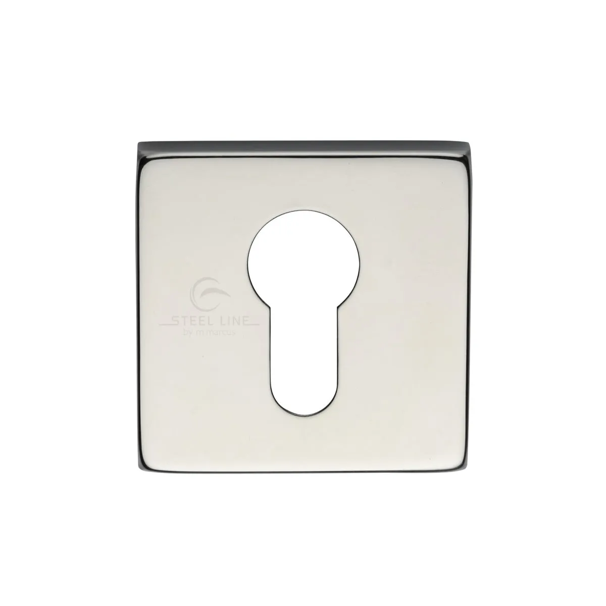 Steel Line Square Euro Escutcheon