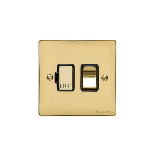 Elite Flat Plate Range-Polished Brass-Switched Spur (13 Amp)
