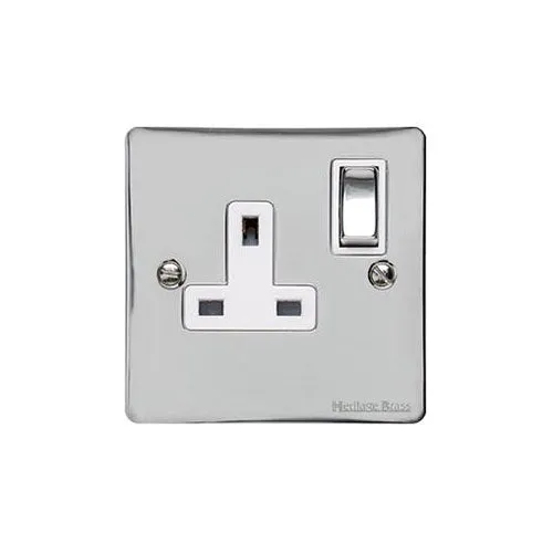 Elite Flat Plate Range-Polished Chrome-Single Socket (13 Amp)