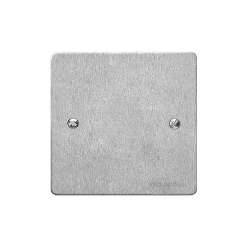Elite Flat Plate Range-Satin Chrome-Single Blank Plate
