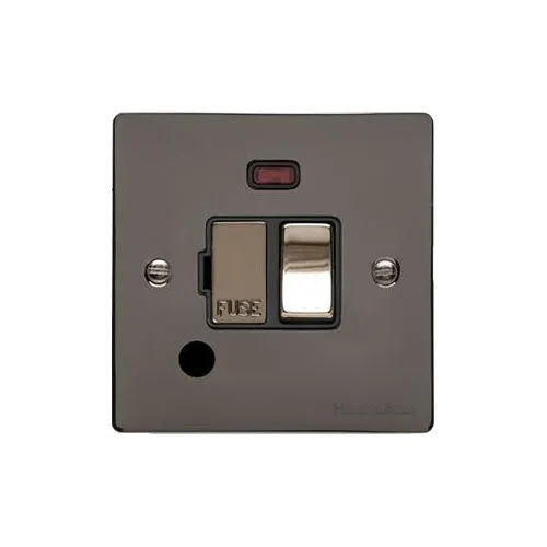 Elite Flat Plate Range-Black Nickel-Switched Spur with Neon + Cord (13 Amp)