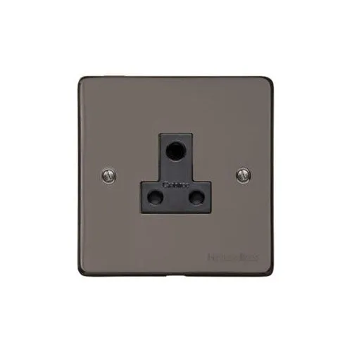 Elite Flat Plate Range-Black Nickel-5 Amp 3 Round Pin Socket