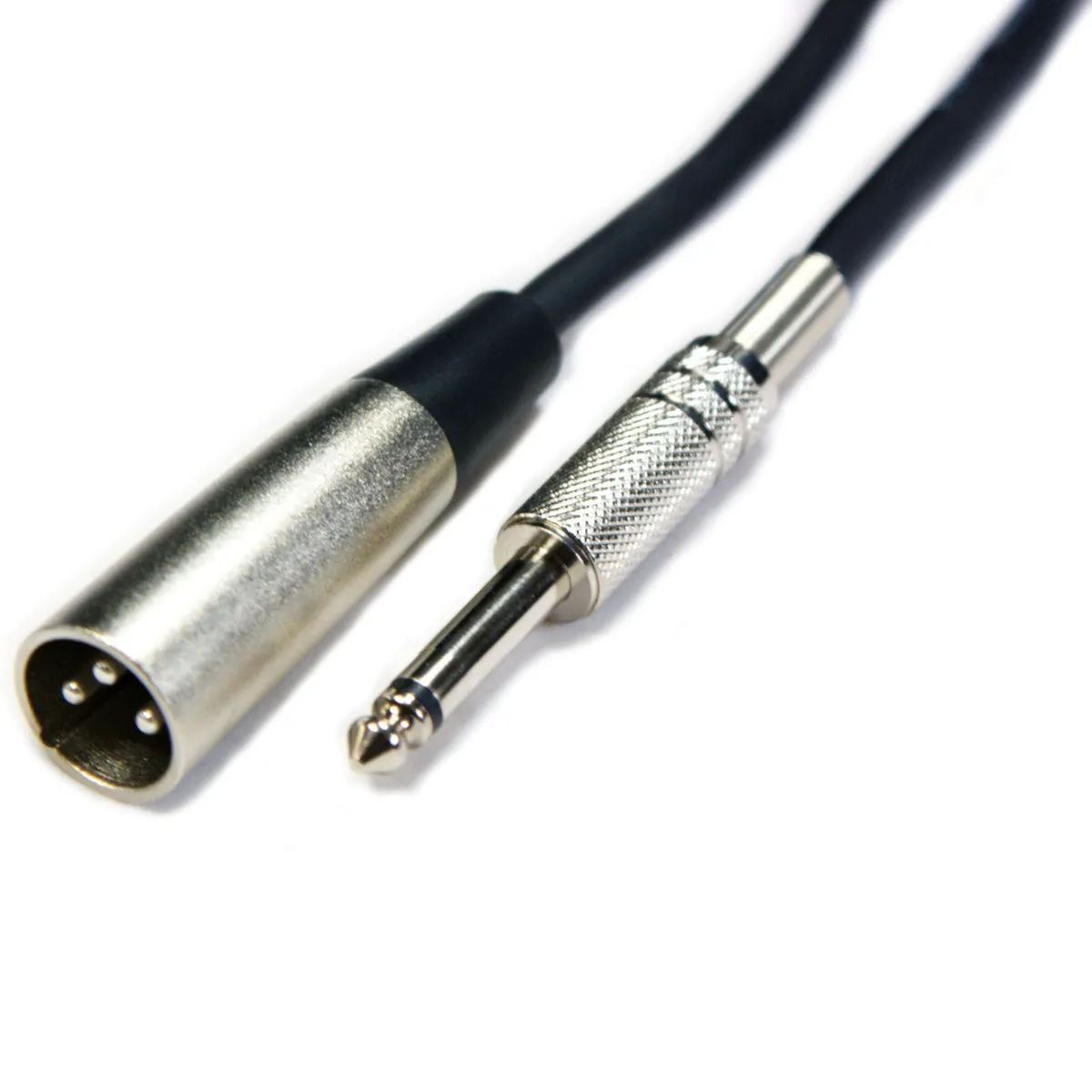 5m 6.35mm Ã‚Â¼" Mono Jack Plug to XLR Male Cable 3 Pin Audio Microphone Amp Lead