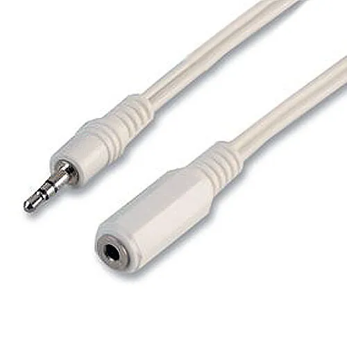 1.2m 3.5mm Jack Plug to Socket Headphone Extension Cable Lead White iPod AUX