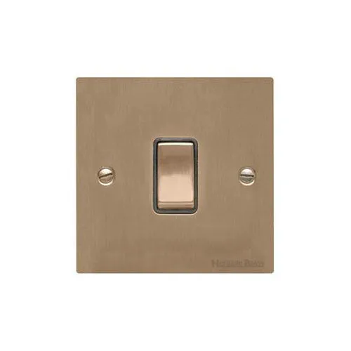 Elite Flat Plate Range-Antique Brass-20A DP SWITCH