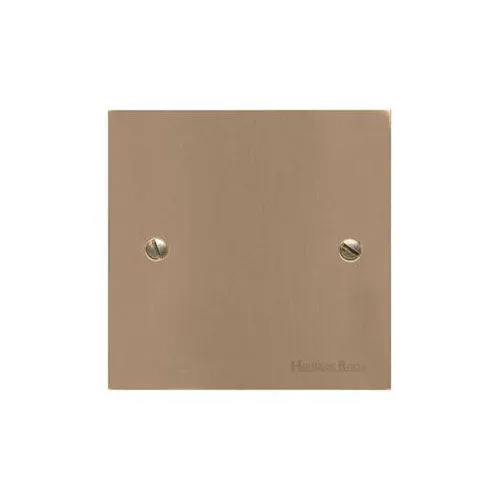 Elite Flat Plate Range-Antique Brass-Single Blank Plate