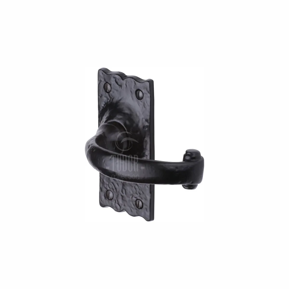 Tudor Colonial Door Handle on Plate