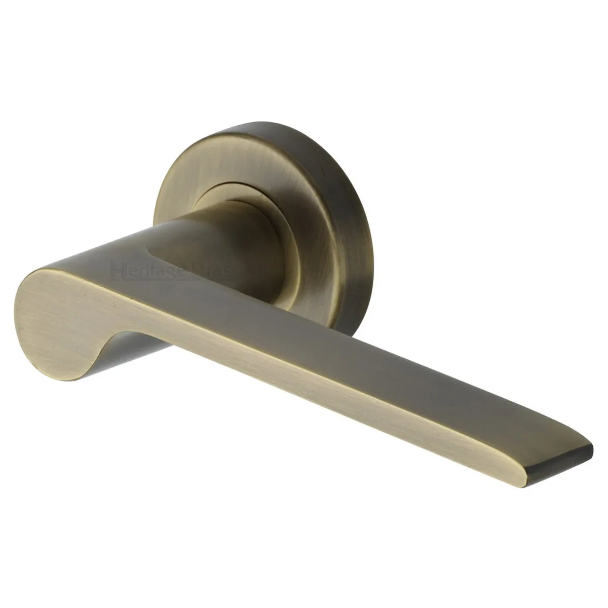 Julia Door Handle on Round Rose