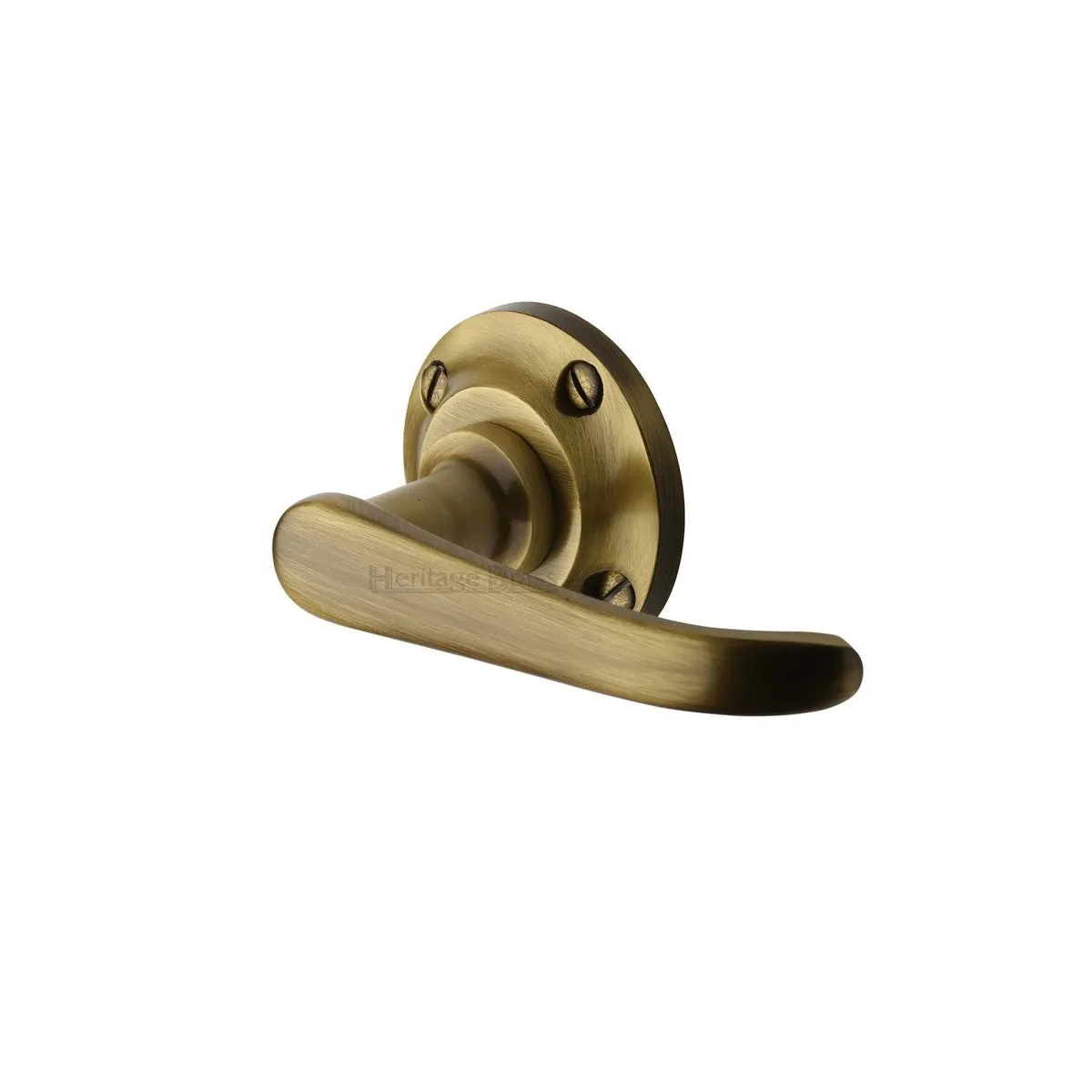 Windsor Door Handle on Round Rose