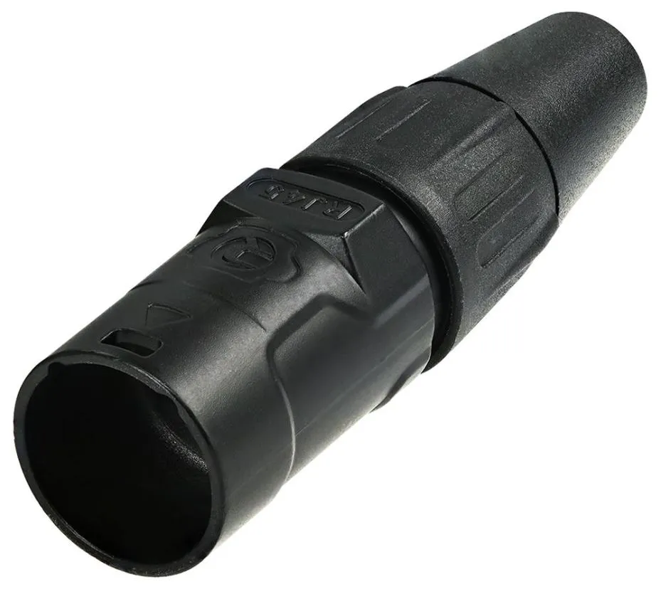 REAN RJ45 Ethernet Housing Connector Plug Carrier Shell, Cable Mount, Black