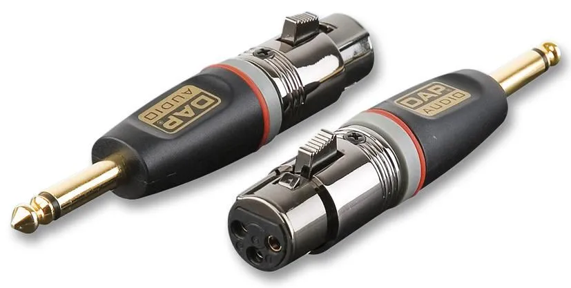 XCALIBER XLR Female to 6.35mm Mono Jack Adaptor, Gold-Plated