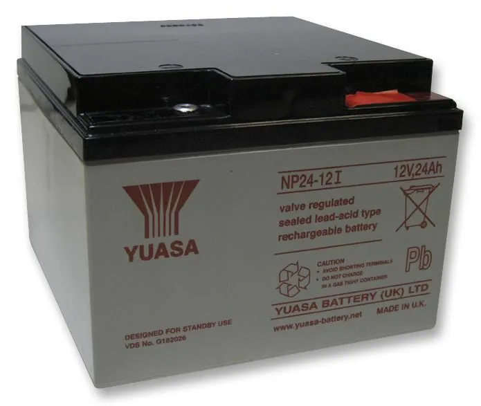 Yuasa NP Series 12V 24Ah Sealed Lead Acid Battery