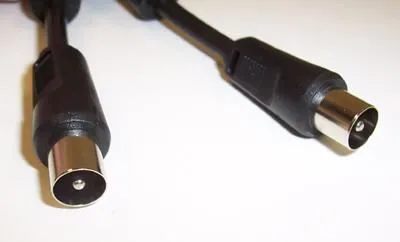 Pro Signal 100Hz TV Coaxial Male to Male Lead, 1.5m, Black