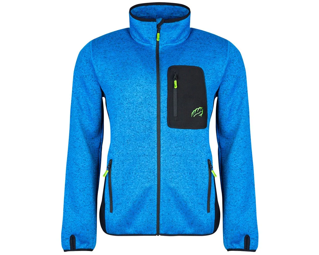 Arbortec Kudu Plus Melange Zip Sweater Blue