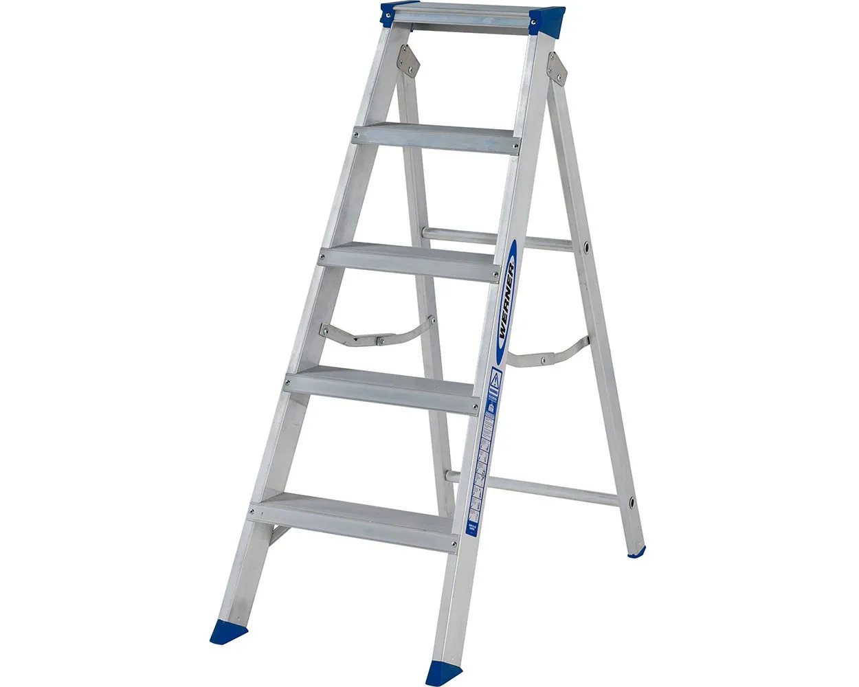 Werner Master Trade Swing-Back Step Ladders, 5 treads