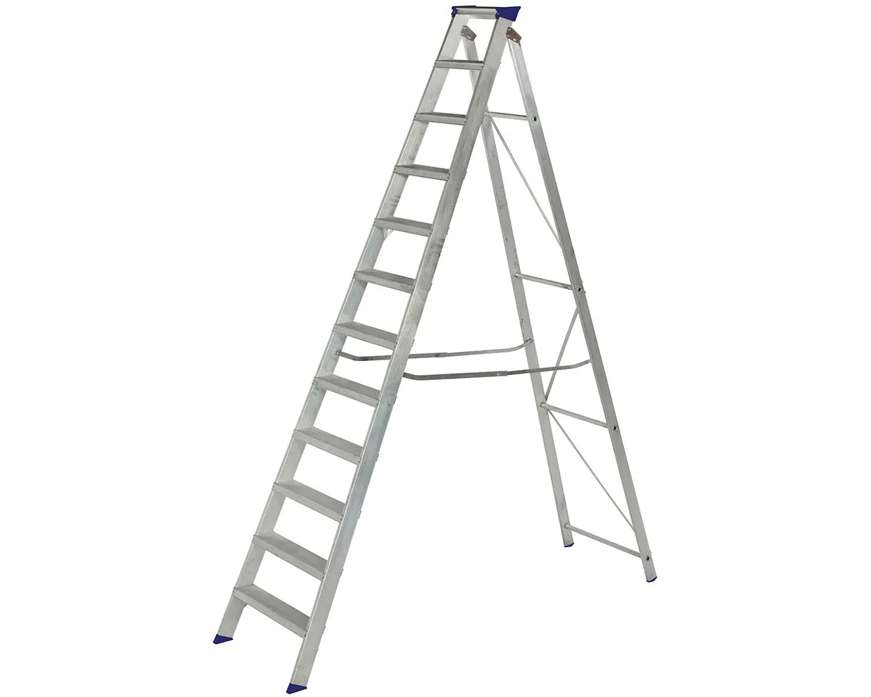 Werner Master Trade Swing-Back Step Ladders, 12 treads