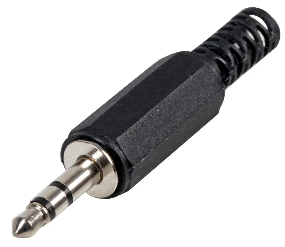 Pro-Signal 3.5mm Stereo Jack Plug, Metal, Cable Mount