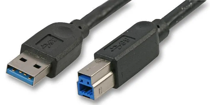 AKASA USB 3.0 A Male to B Male Cable, 1.5m, Black