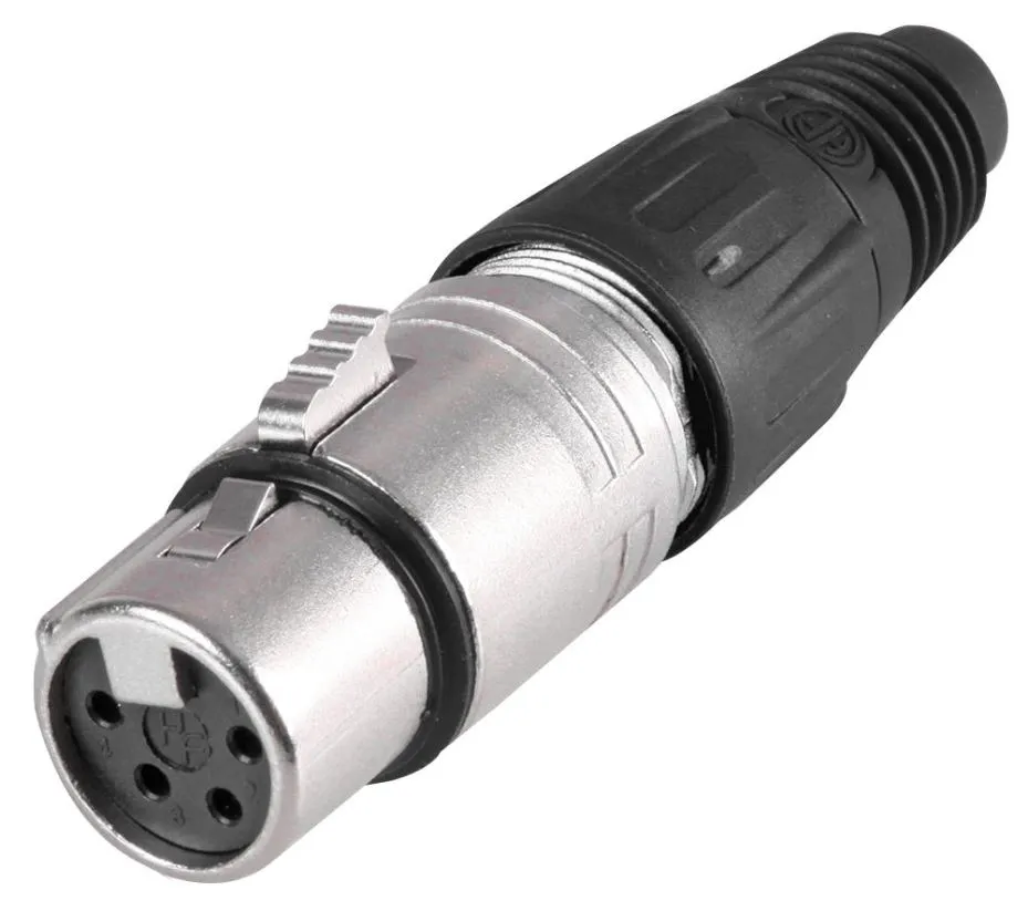 Pro-Signal 4-Pole XLR Socket, Cable Mount