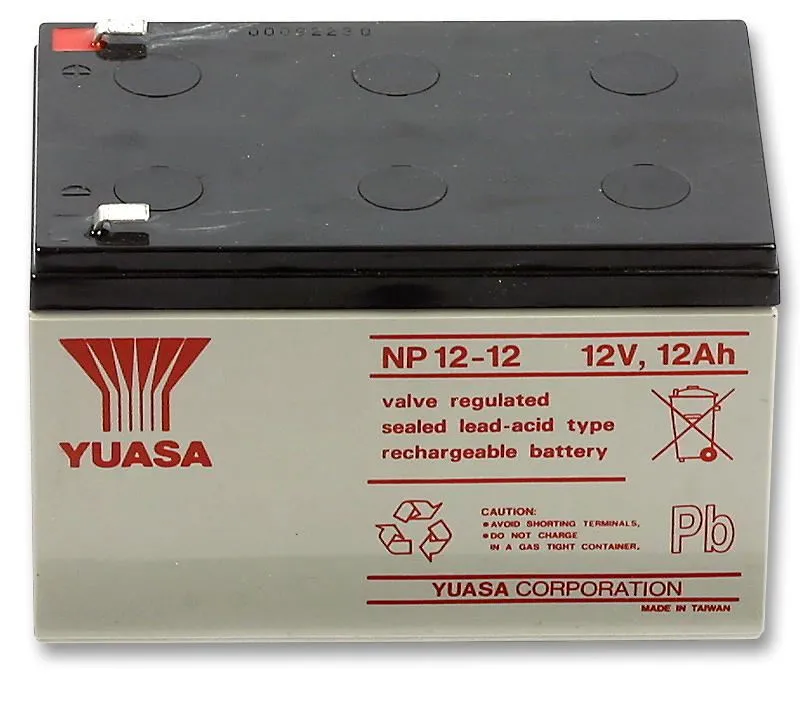 YUASA NP12-12 12V 12Ah Sealed Lead Acid Battery