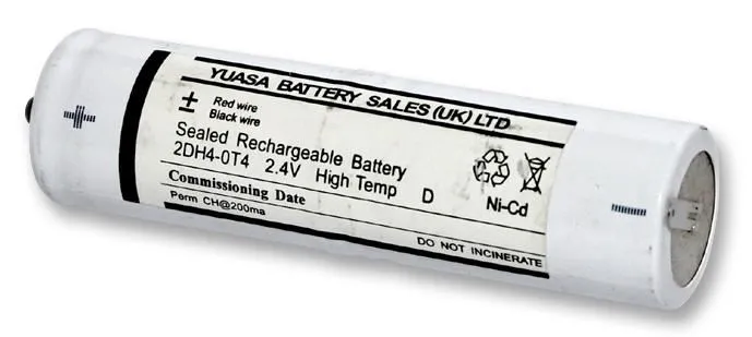 YUASA 2.4V 4Ah Ni-Cd Emergency Light Battery Pack (2x D Cells)