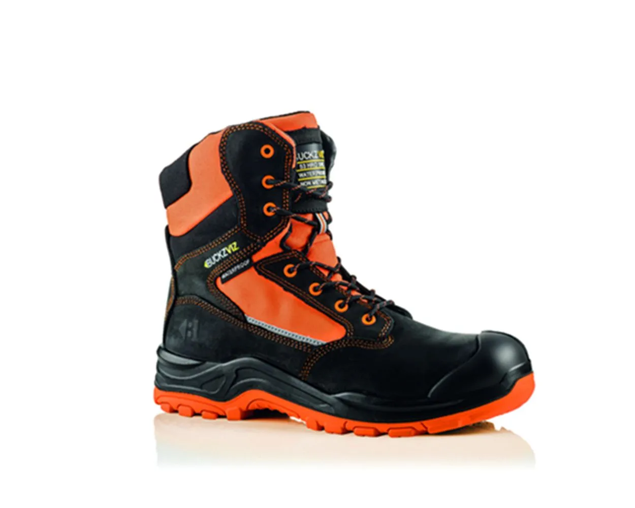 Buckler BVIZ1 Black/Orange 360° HV Metal Free Waterproof Safety Boot