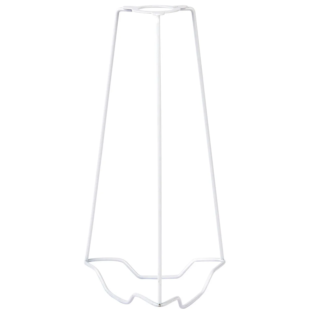 9" Lamp Shade Carrier Holder Fits 25mm Bulb Lamps White Steel Fixing Adapter Kit